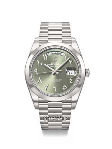 ساعت مچی رولکس دی دیت اتوماتیک عربی صفحه سبز
